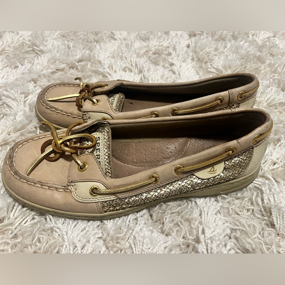 Gold Sperry Top Sider Women’s Sz 9.5